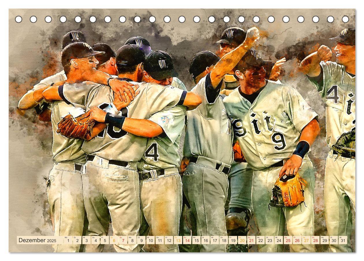 Bild: 9783435405633 | Ich liebe Baseball (Tischkalender 2025 DIN A5 quer), CALVENDO...