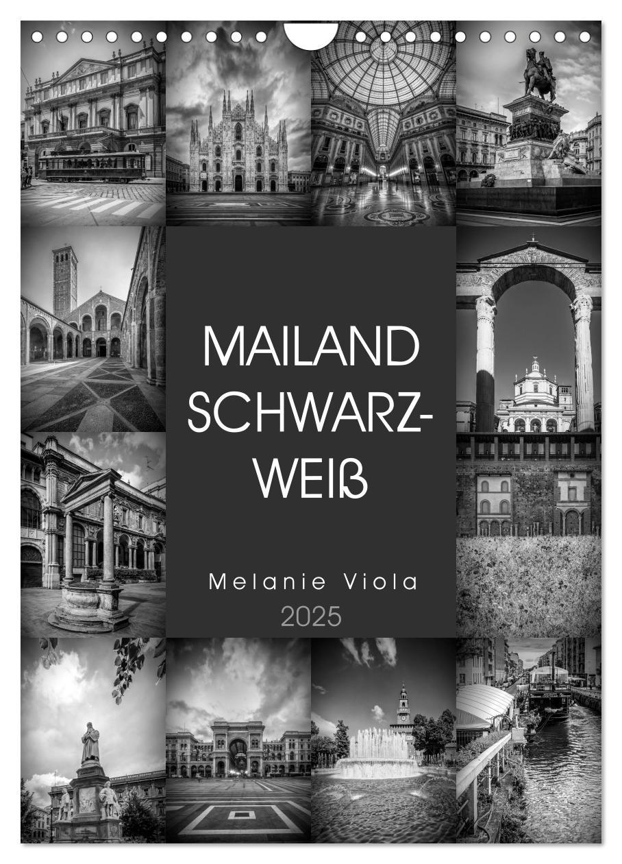 Cover: 9783435997572 | MAILAND SCHWARZWEIß (Wandkalender 2025 DIN A4 hoch), CALVENDO...