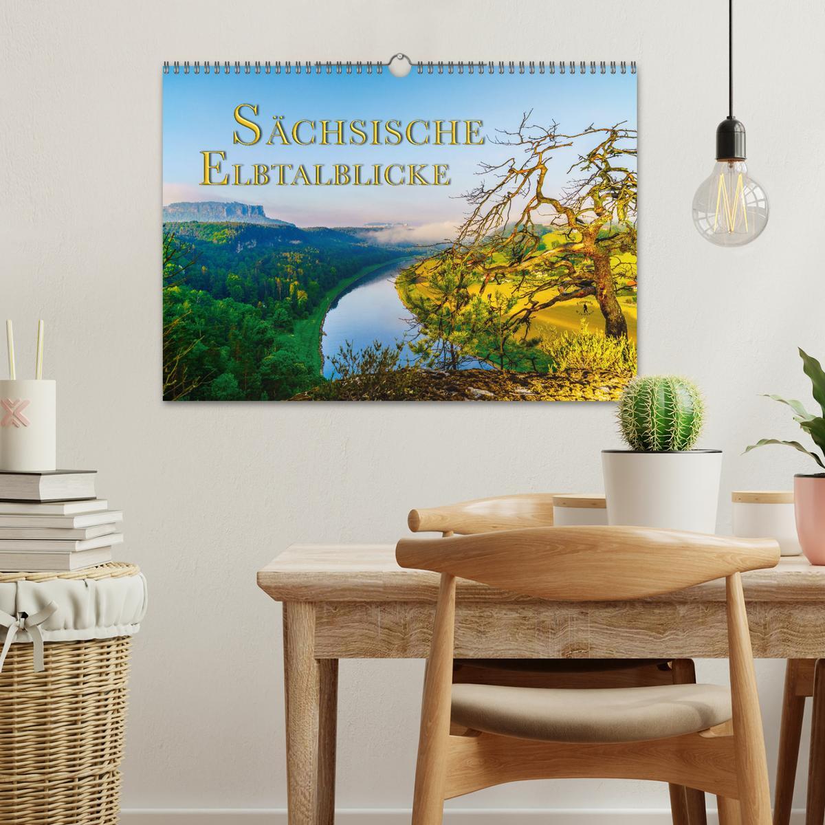 Bild: 9783435111053 | Sächsische Elbtalblicke (Wandkalender 2025 DIN A3 quer), CALVENDO...