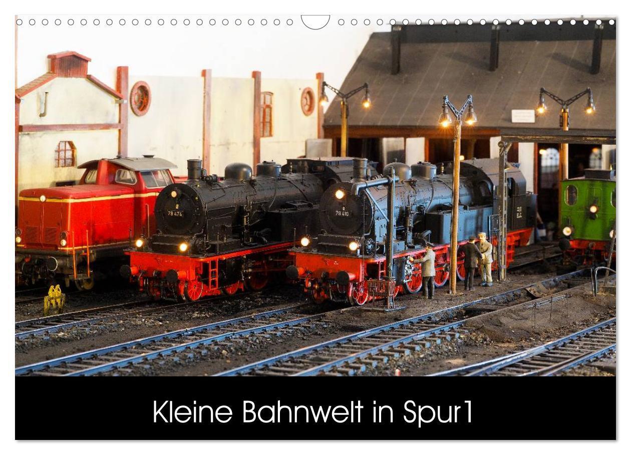 Cover: 9783435568314 | Kleine Bahnwelt in Spur 1 (Wandkalender 2025 DIN A3 quer), CALVENDO...