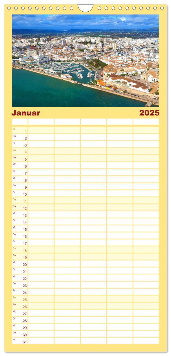 Bild: 9783457100295 | Familienplaner 2025 - Algarve verliebt mit 5 Spalten (Wandkalender,...