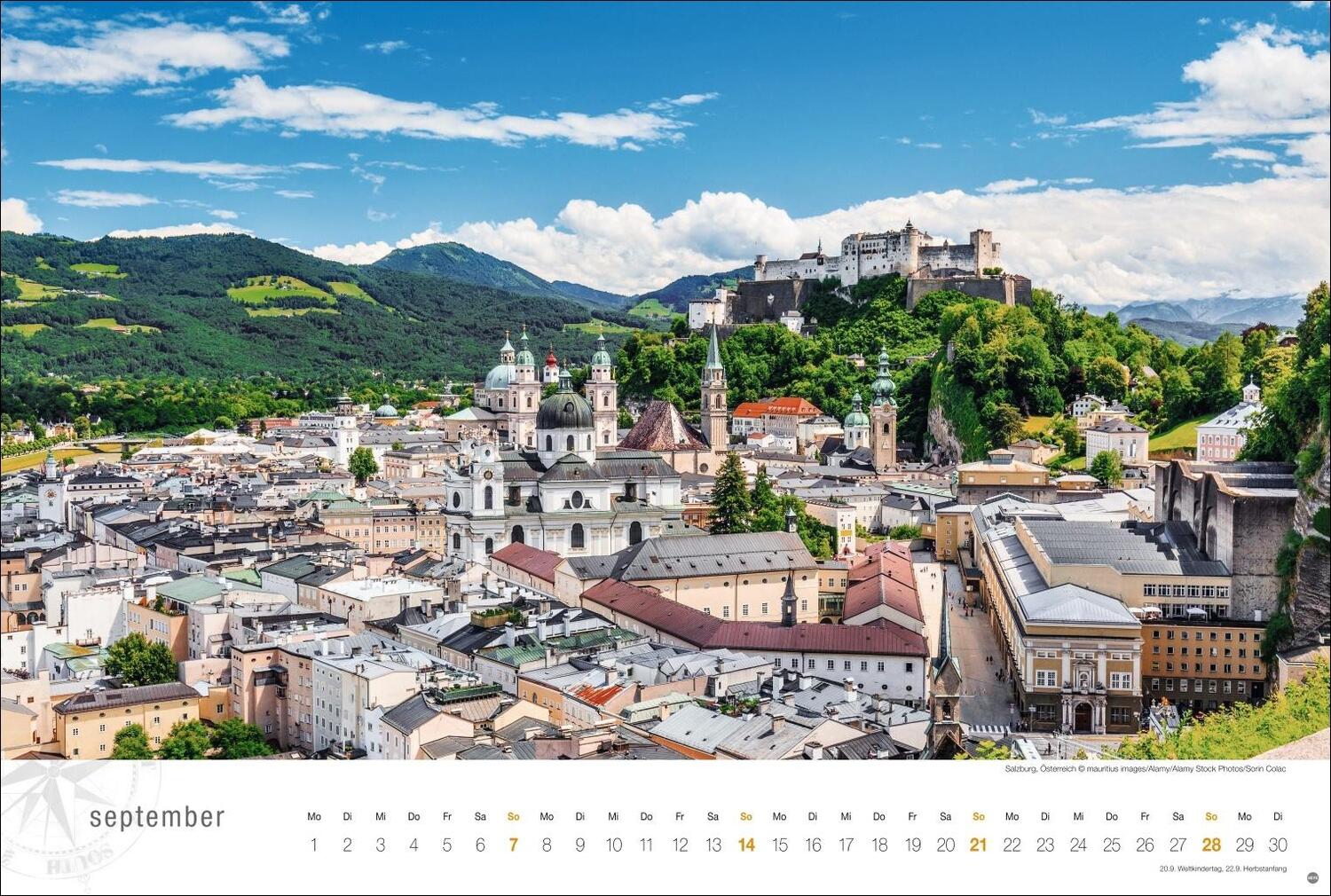 Bild: 9783756404919 | Österreich Globetrotter Kalender 2025 - Von weiter Bergwelt und...