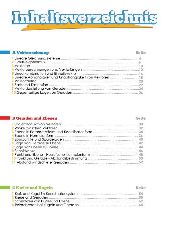 Bild: 9783946641131 | Mathematik Oberstufe Teil 3 - Vektorrechnung Abitur StrandMathe...