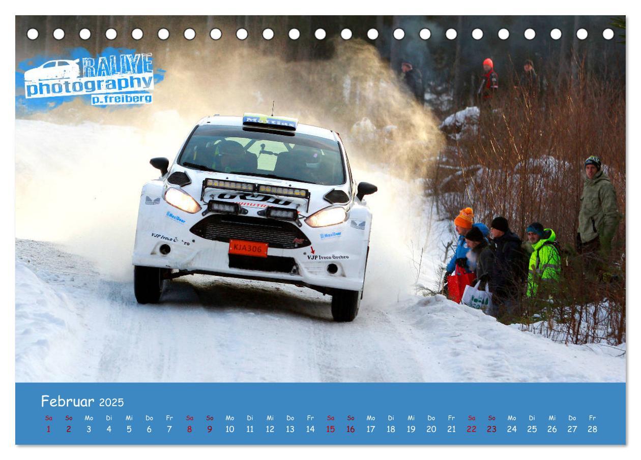 Bild: 9783435341092 | WRC Schweden White Open 2025 (Tischkalender 2025 DIN A5 quer),...