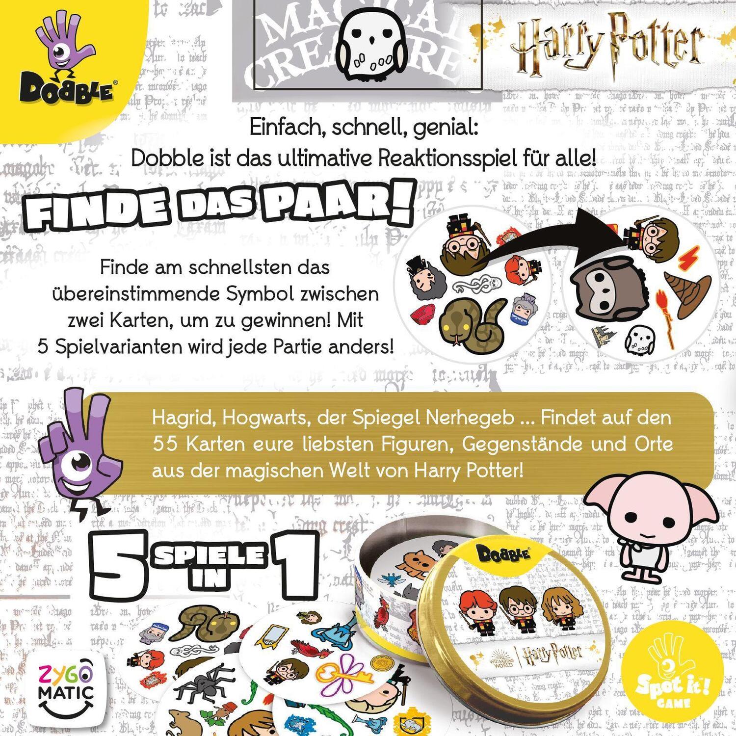 Bild: 3558380108795 | Dobble Harry Potter | Denis Blanchot (u. a.) | Spiel | ZYGD0025 | 2023