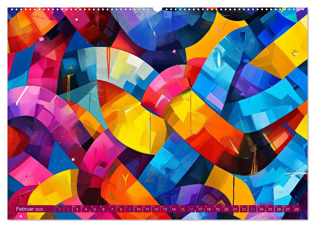 Bild: 9783457141601 | Patchwork - Farben und Formen (Wandkalender 2025 DIN A2 quer),...