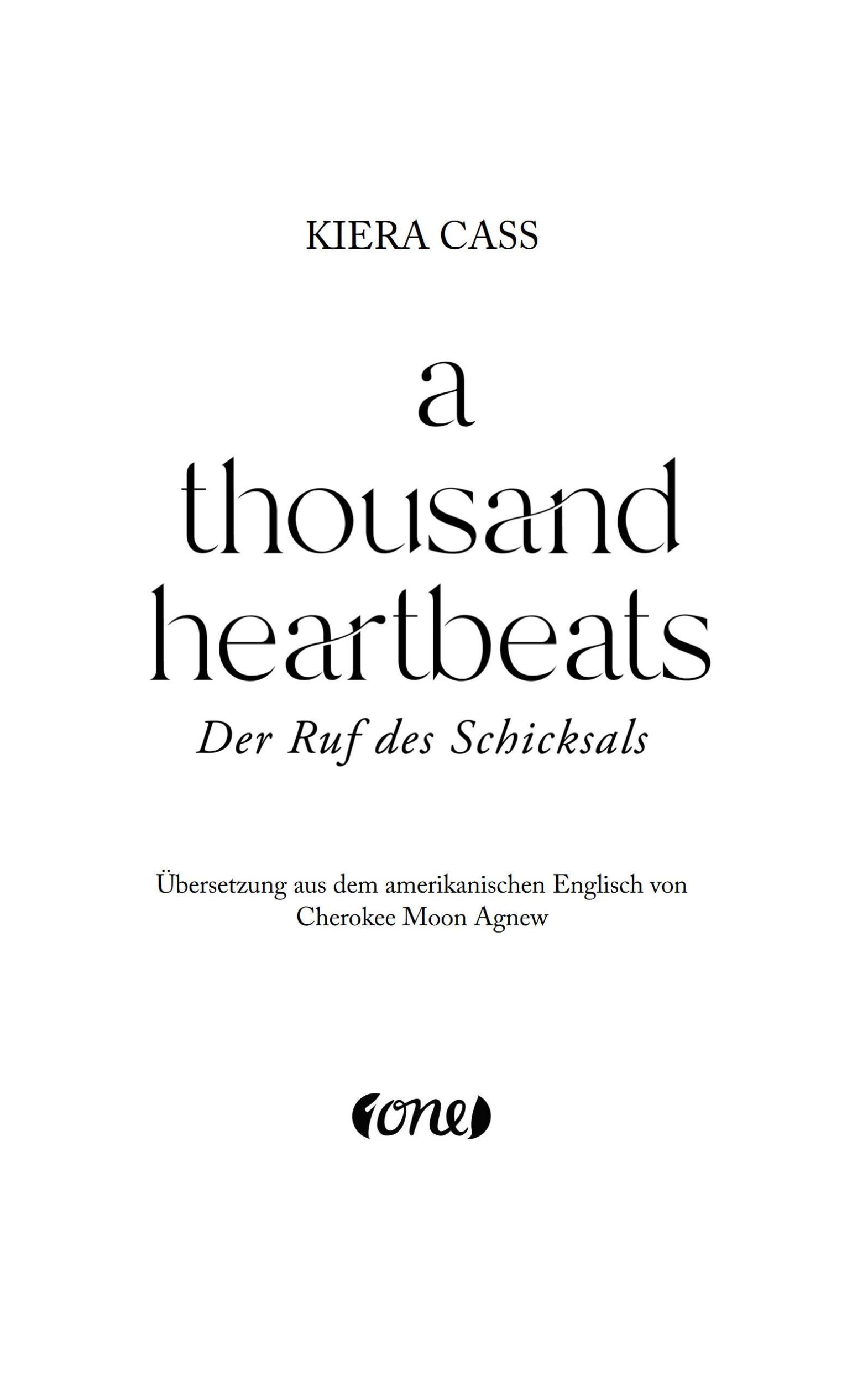 Bild: 9783846602119 | A thousand heartbeats - Der Ruf des Schicksals | Kiera Cass | Buch