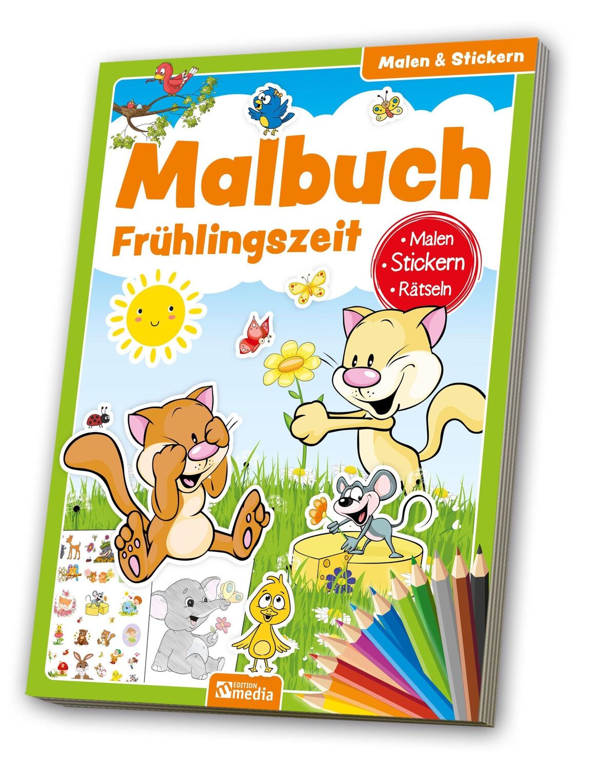 Cover: 4019393912100 | Malbuch Frühlingszeit | media Verlagsgsellschaft mbH | Broschüre