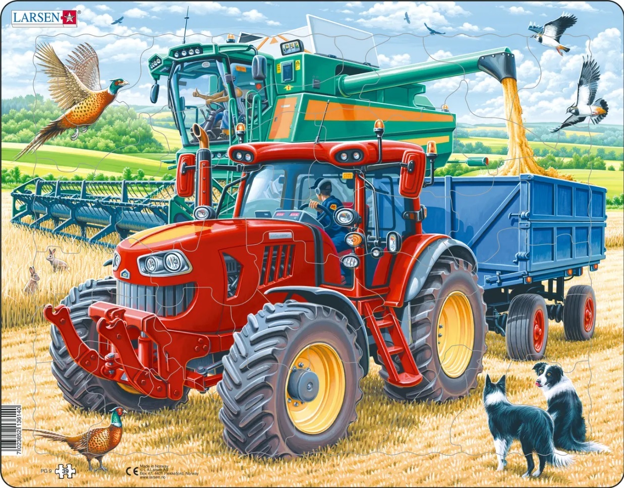 Cover: 7023852136140 | Puzzle - Bauernhof und Traktor | Puzzle | 2023 | Larsen