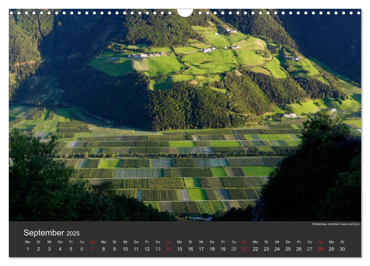 Bild: 9783435825165 | Der Vinschgau (Wandkalender 2025 DIN A3 quer), CALVENDO Monatskalender