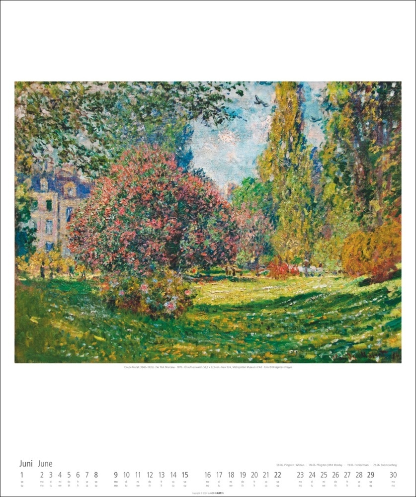 Bild: 9783839900178 | Claude Monet Kalender 2025 | Claude Monet | Kalender | Spiralbindung