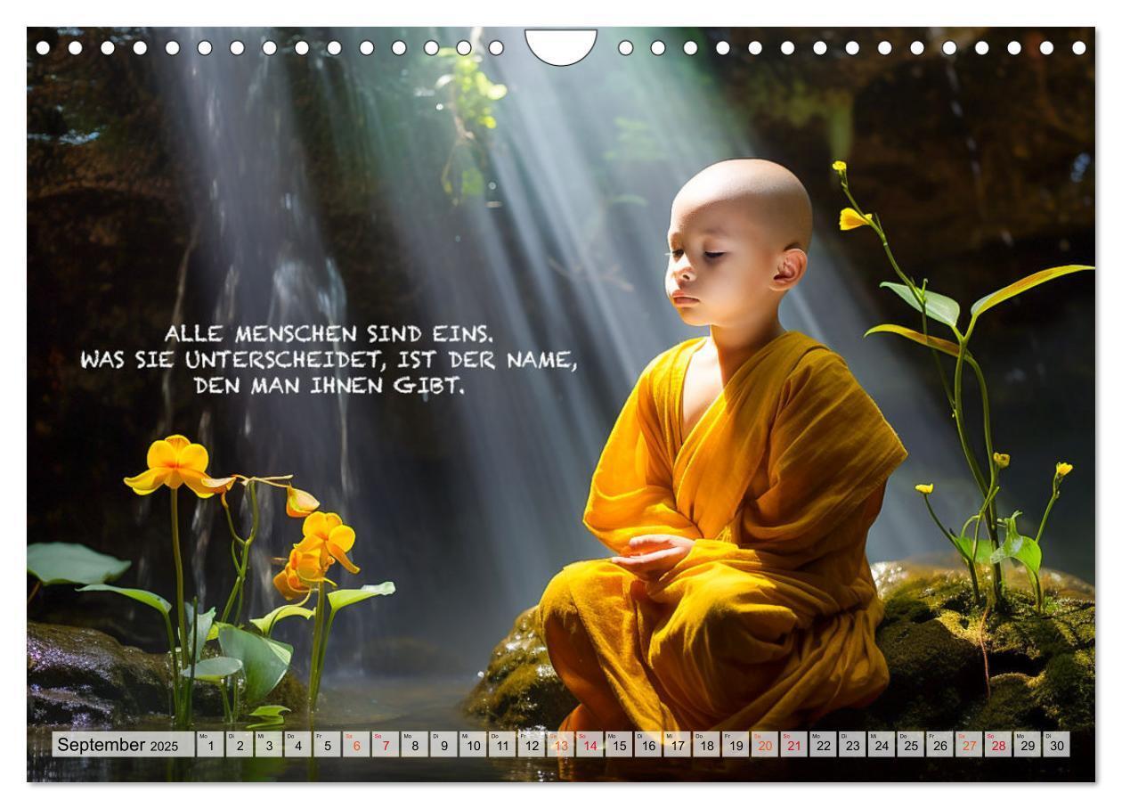 Bild: 9783383775000 | Buddhistische Sprüche (Wandkalender 2025 DIN A4 quer), CALVENDO...