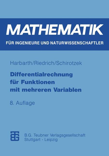 Cover: 9783815420416 | Differentialrechnung für Funktionen mit mehreren Variablen | Buch