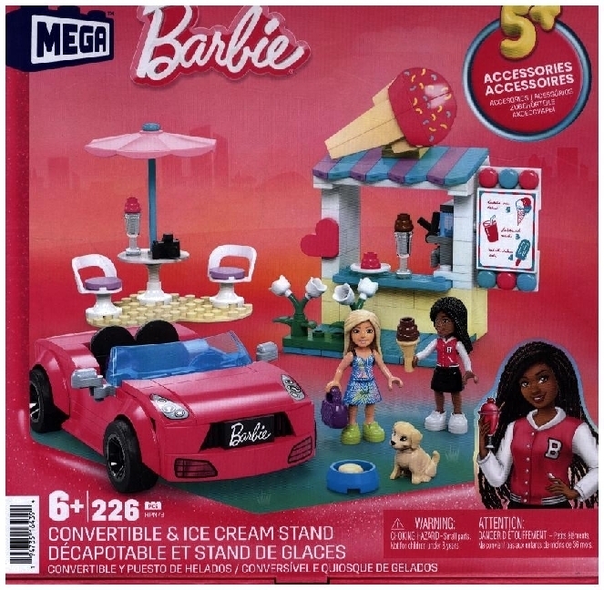 Cover: 194735164394 | MEGA Barbie Cabrio &amp; Eisstand | Stück | Karton | HPN78 | 2023 | Mattel