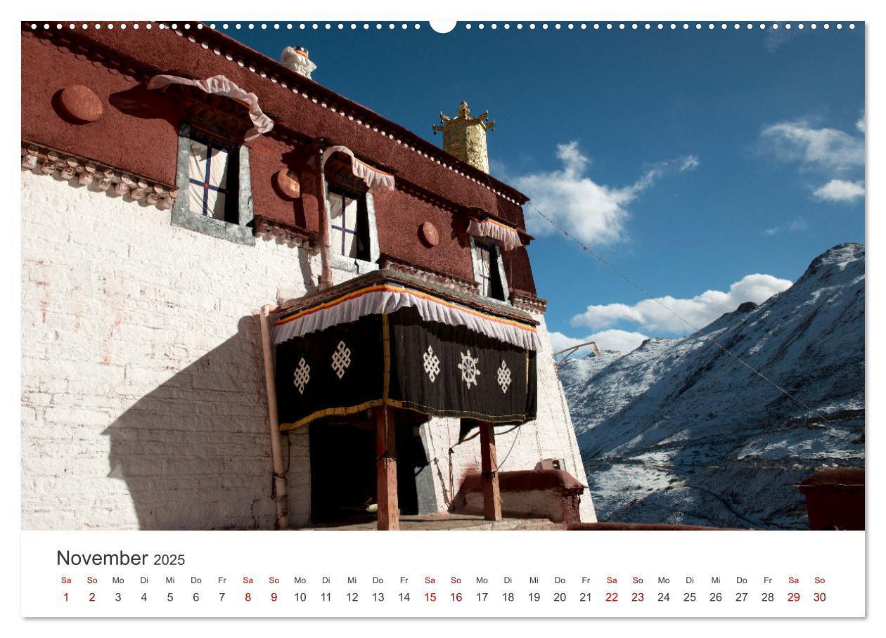 Bild: 9783383826184 | Tibet - Kloster und Landschaft (Wandkalender 2025 DIN A2 quer),...