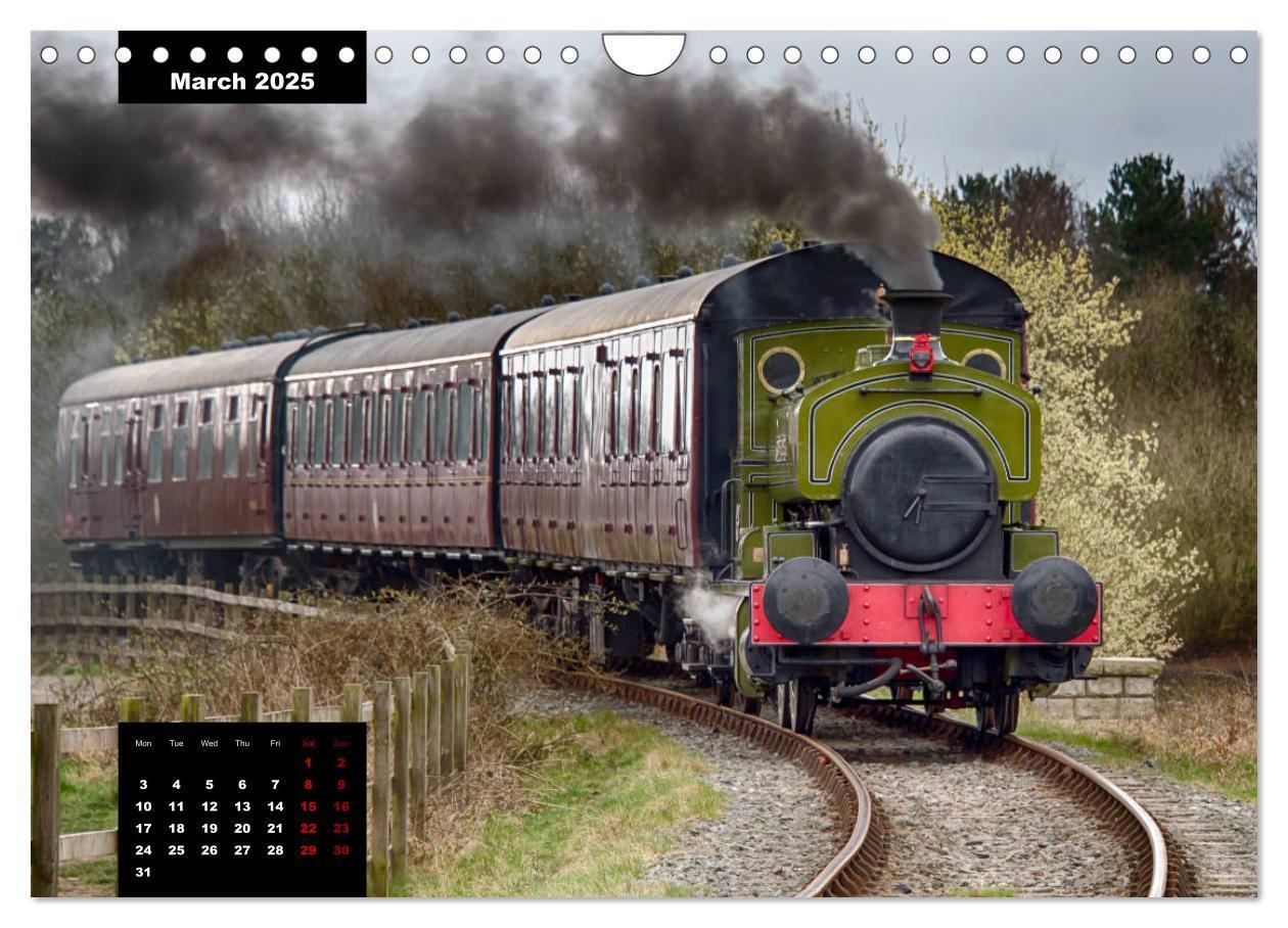 Bild: 9781325977055 | Assorted photographs of STEAM LOCOMOTIVES (Wall Calendar 2025 DIN...