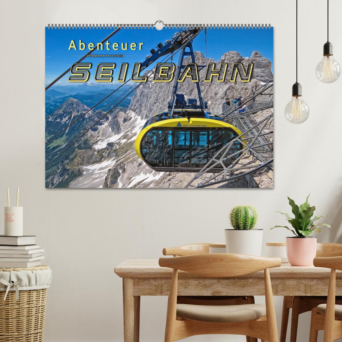 Bild: 9783435360970 | Abenteuer Seilbahn (Wandkalender 2025 DIN A2 quer), CALVENDO...