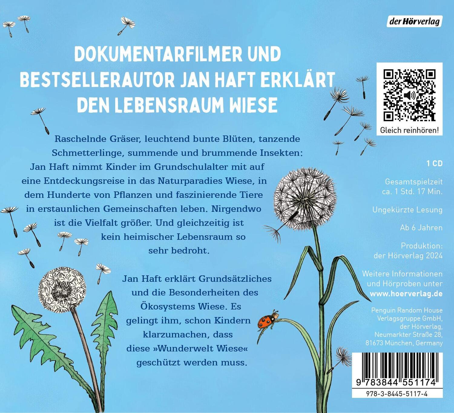 Bild: 9783844551174 | Meine Wiese. - Entdecke eine wunderbare Welt | Jan Haft | Audio-CD