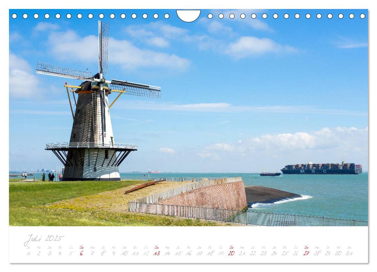 Bild: 9783435680450 | Zeeland (Wandkalender 2025 DIN A4 quer), CALVENDO Monatskalender