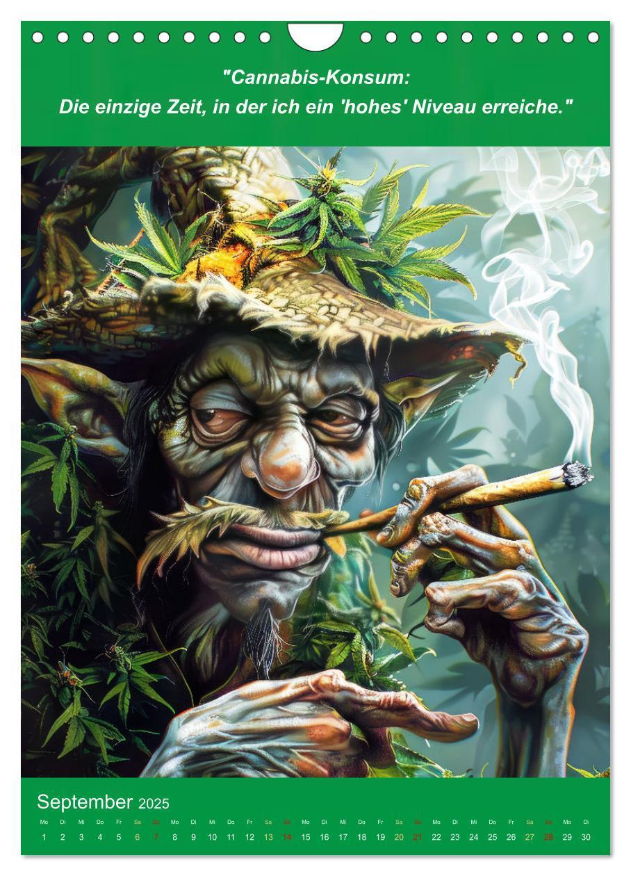 Bild: 9783435691517 | Der humoristische Cannabis Kalender (Wandkalender 2025 DIN A4...