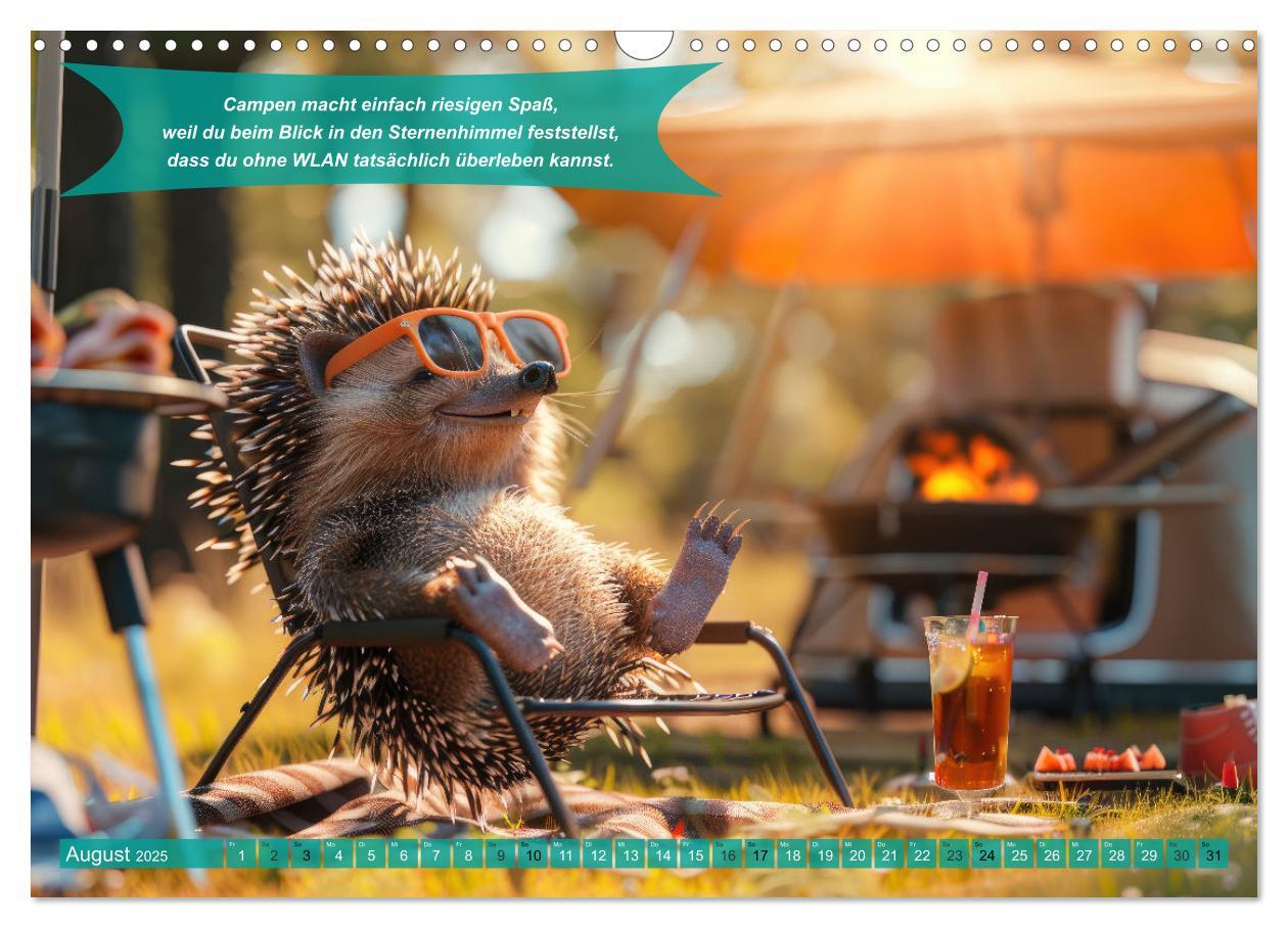 Bild: 9783457181775 | Der tierisch lustige Camping-Kalender (Wandkalender 2025 DIN A3...