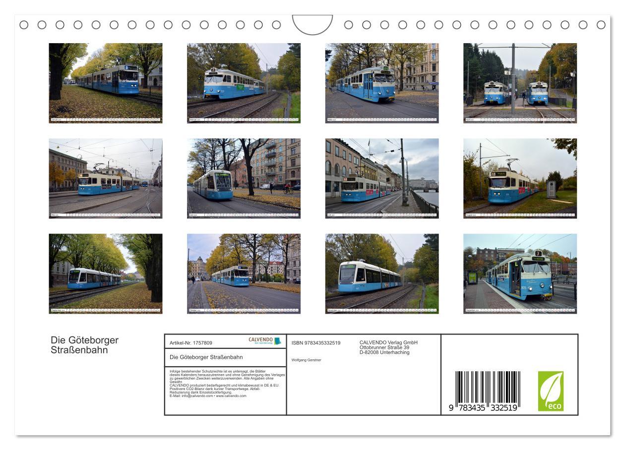 Bild: 9783435332519 | Die Göteborger Straßenbahn (Wandkalender 2025 DIN A4 quer),...