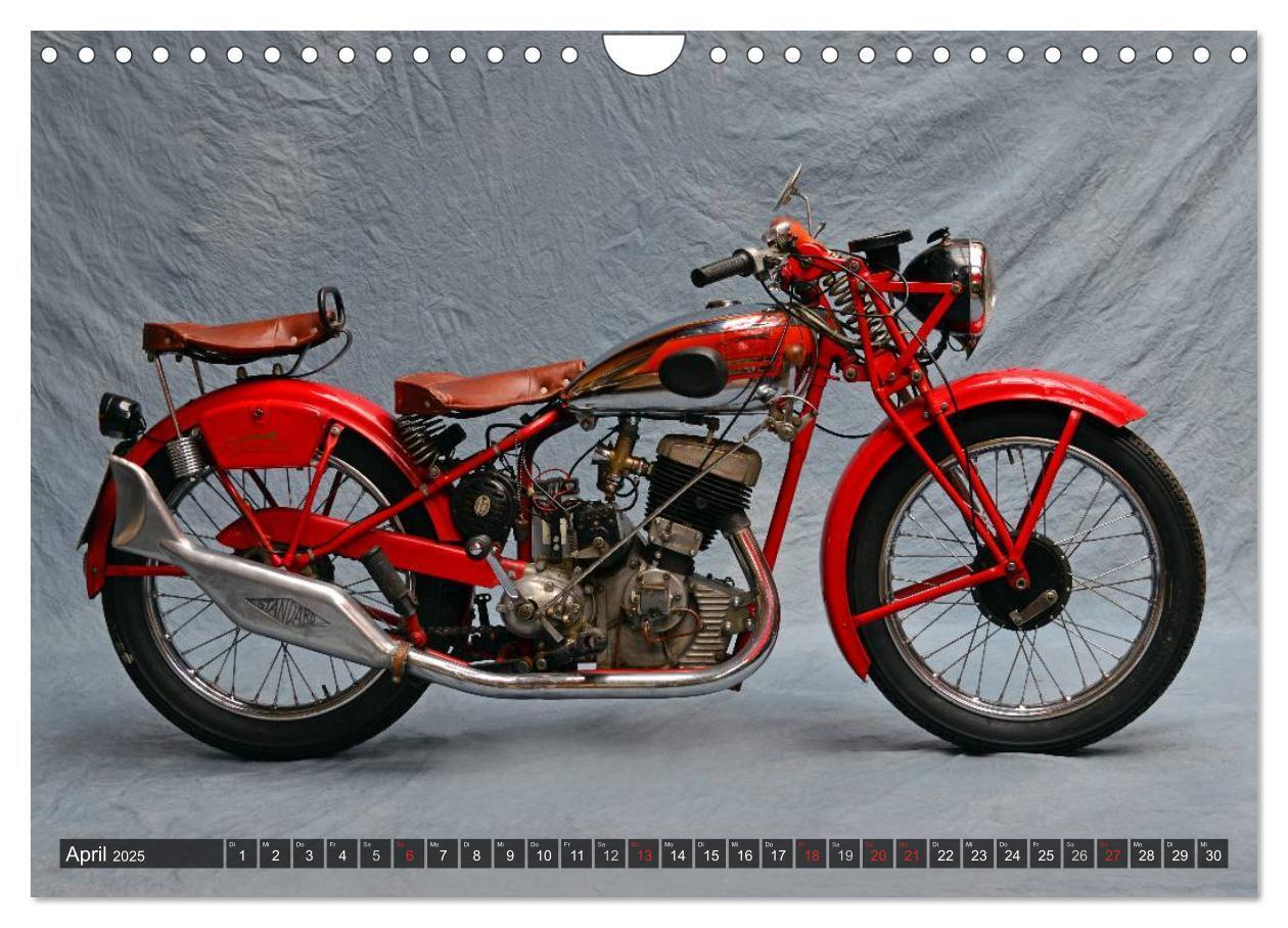 Bild: 9783435685943 | Deutsche Motorrad Oldtimer (Wandkalender 2025 DIN A4 quer),...