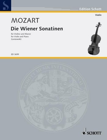 Cover: 9790001044233 | Die Wiener Sonatinen | Violine und Klavier., Edition Schott | Mozart