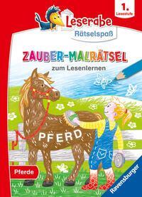 Cover: 9783473488896 | Ravensburger Leserabe Zauber-Malrätsel zum Lesenlernen: Pferde (1....