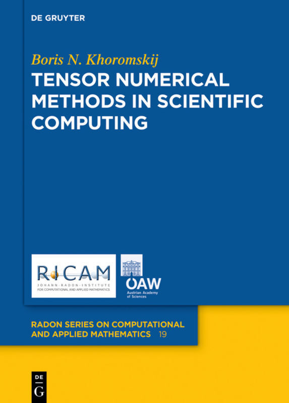 Cover: 9783110370133 | Tensor Numerical Methods in Scientific Computing | Boris Khoromskij