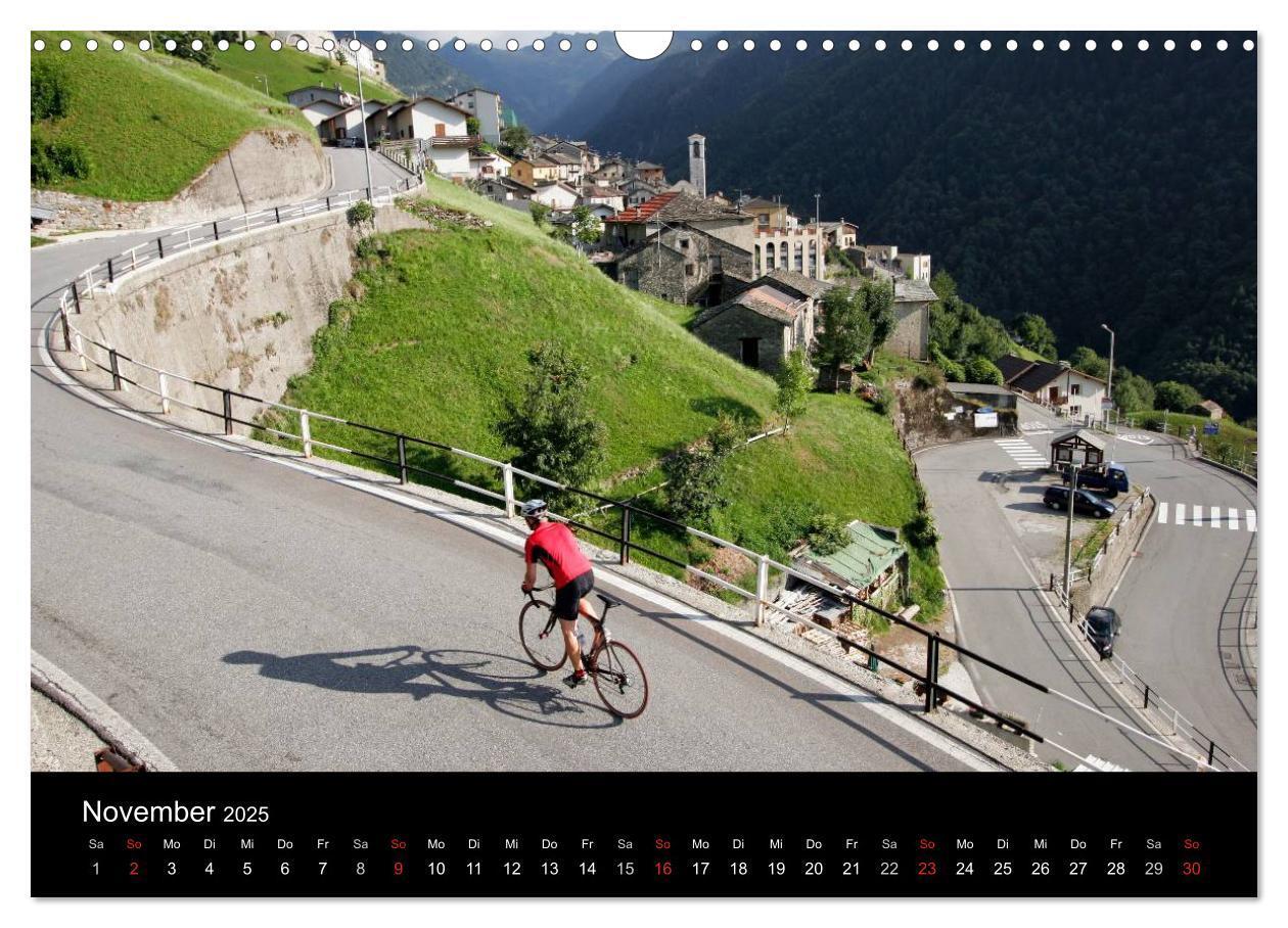 Bild: 9783435625314 | Alpenpässe auf dem Rennrad "Himmlische Serpentinen" (Wandkalender...