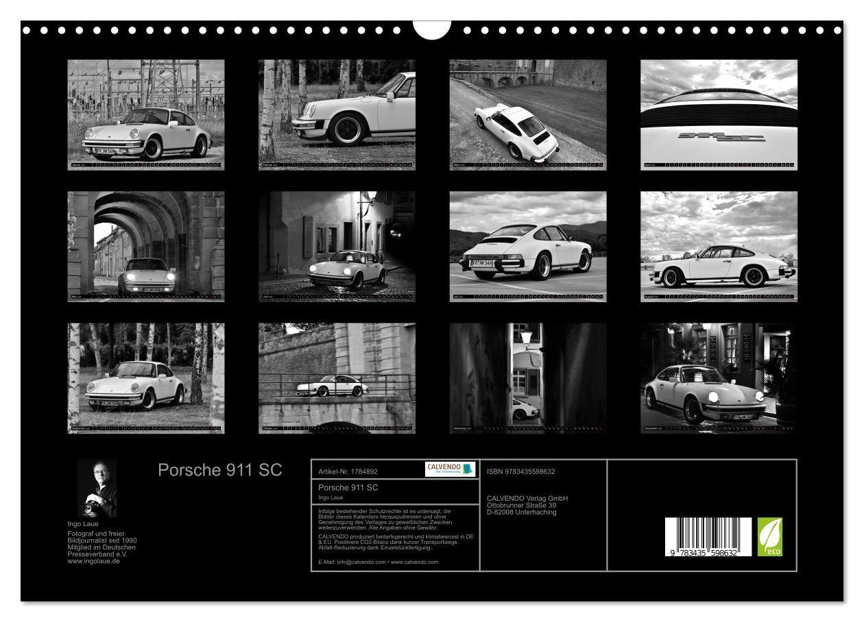 Bild: 9783435598632 | Porsche 911 SC (Wandkalender 2025 DIN A3 quer), CALVENDO...