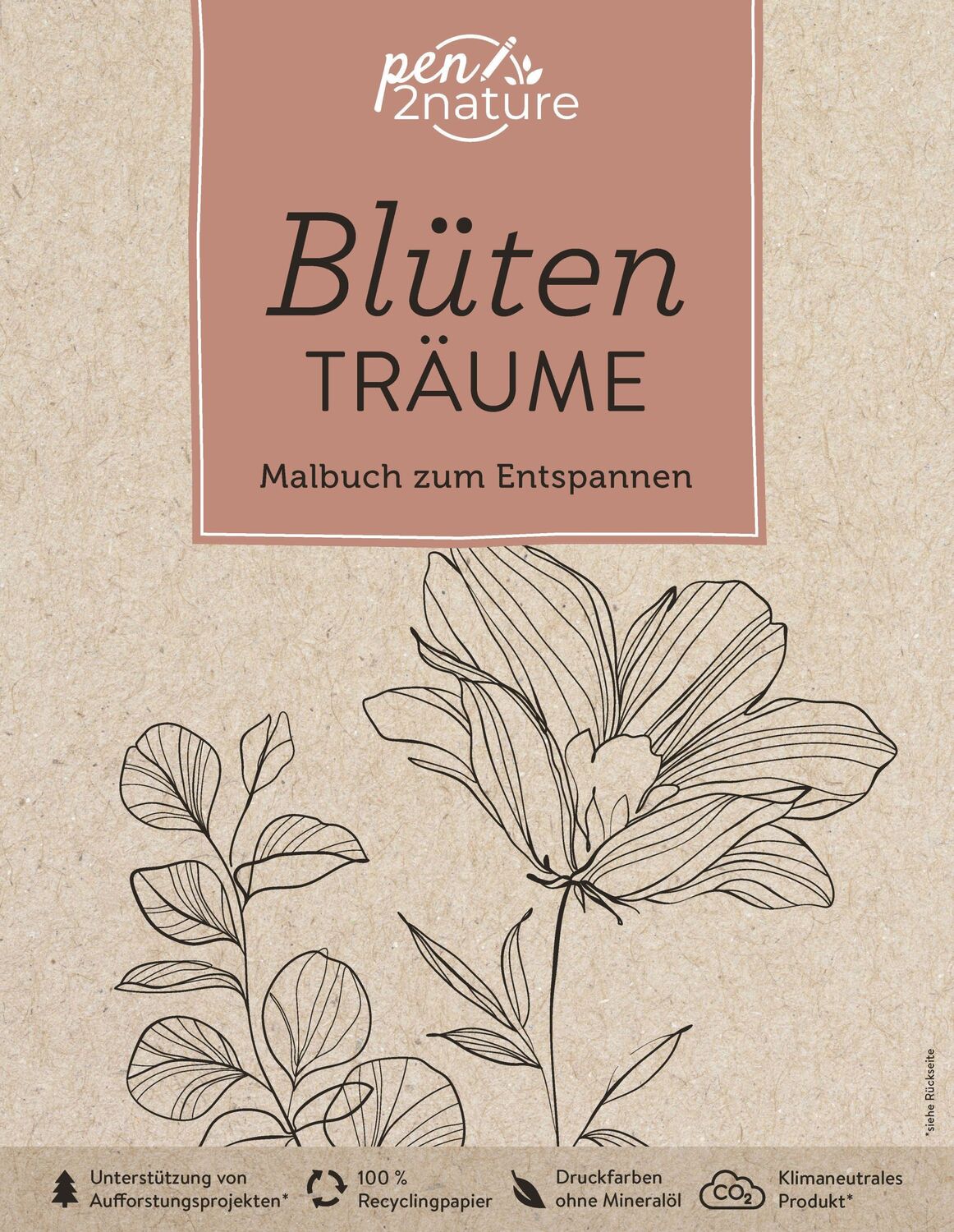 Cover: 9783987640018 | Blütenträume - Malbuch zum Entspannen. Umweltfreundliche...