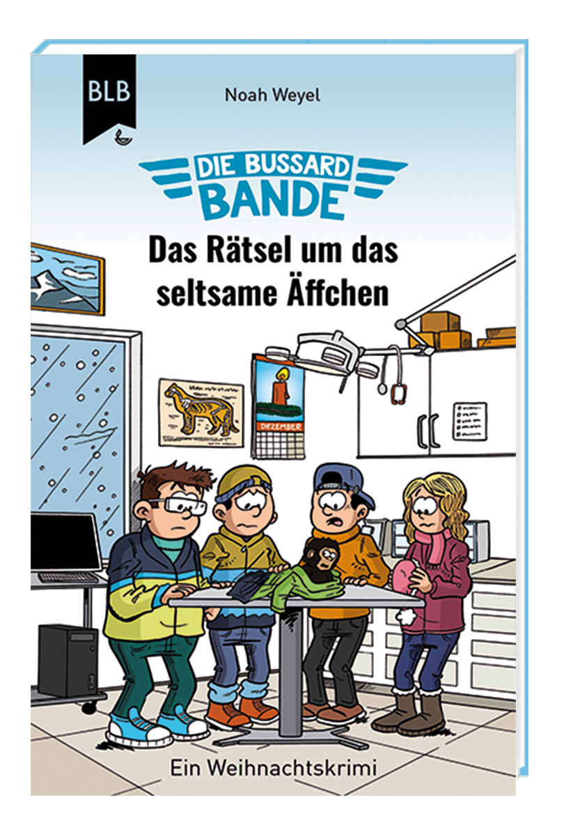 Cover: 9783955685683 | Die Bussard-Bande - Das Rätsel um das seltsame Äffchen | Noah Weyel