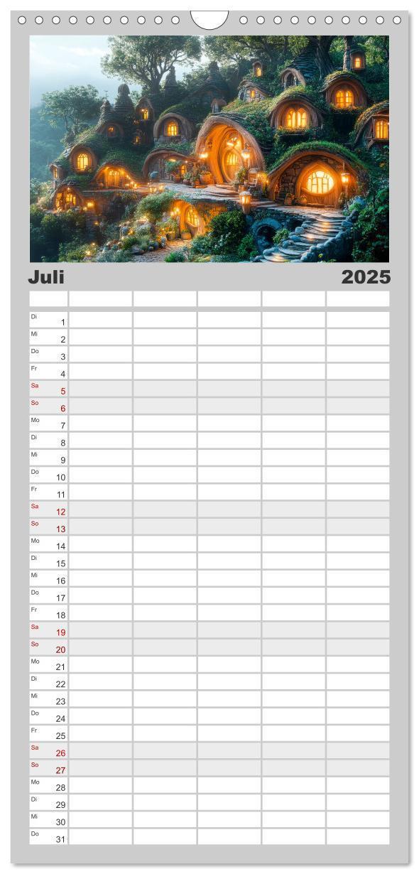 Bild: 9783457192757 | Familienplaner 2025 - FABELWESEN Märchenhafte Träume mit 5 Spalten...