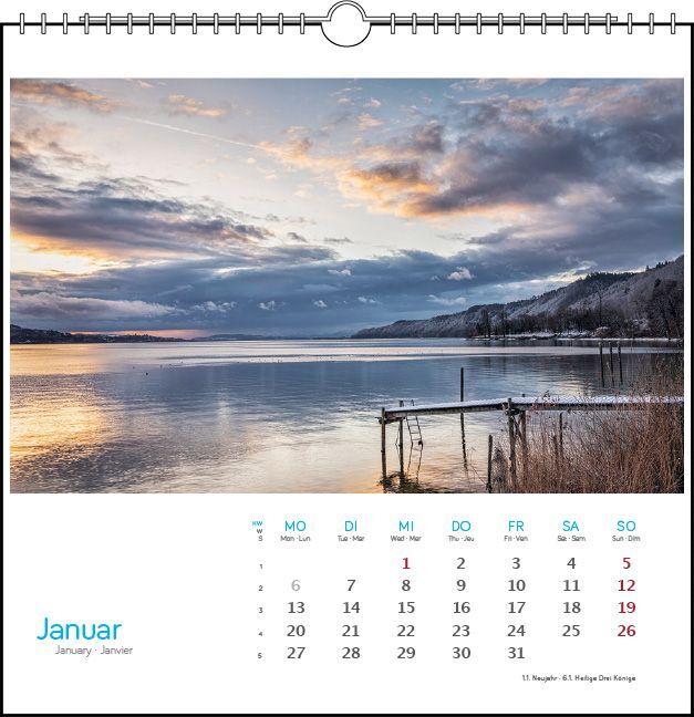 Bild: 9783861924098 | Bodensee 2025 | Postkarten-Tischkalender | verschiedene Fotografen