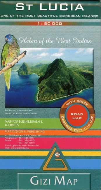 Cover: 9789638746542 | Saint Lucia Geographical Map | (Land-)Karte | Karte/Landkarte | 2008