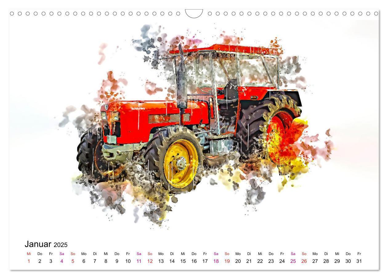 Bild: 9783457218860 | Traktoren Oldtimer Legenden (Wandkalender 2025 DIN A3 quer),...