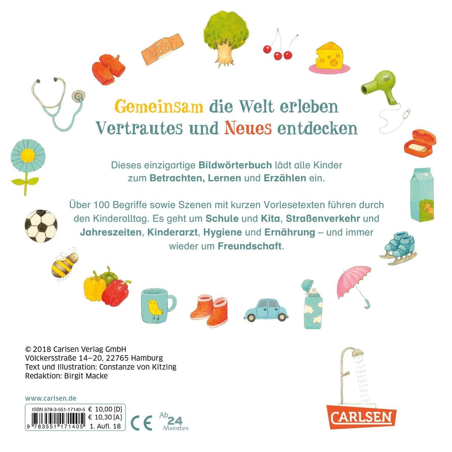 Rückseite: 9783551171405 | Unsere große bunte Welt - Pappbilderbuch ab 2 Jahren | Kitzing | Buch