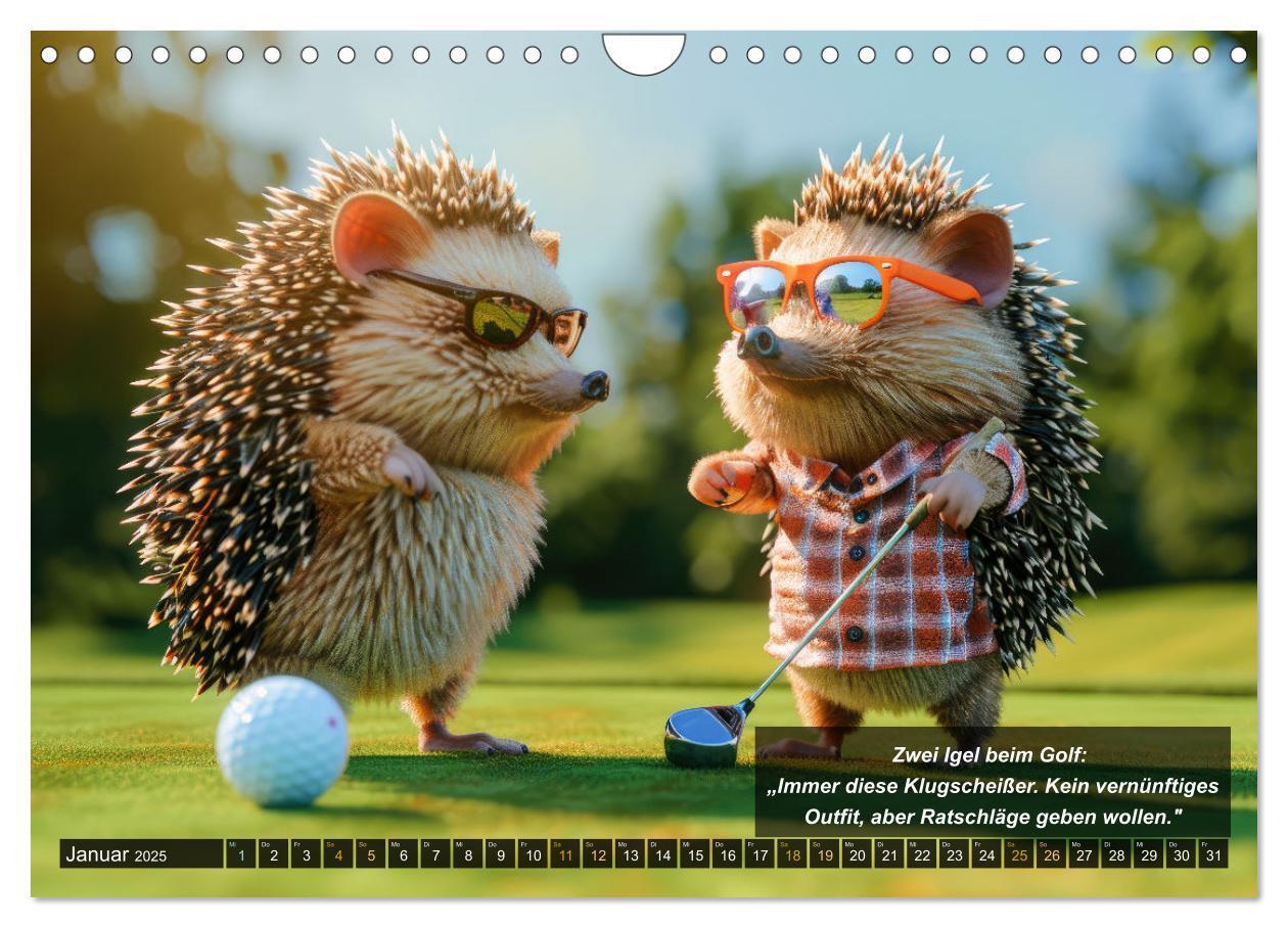 Bild: 9783457155486 | Der tierisch lustige Golfkalender (Wandkalender 2025 DIN A4 quer),...