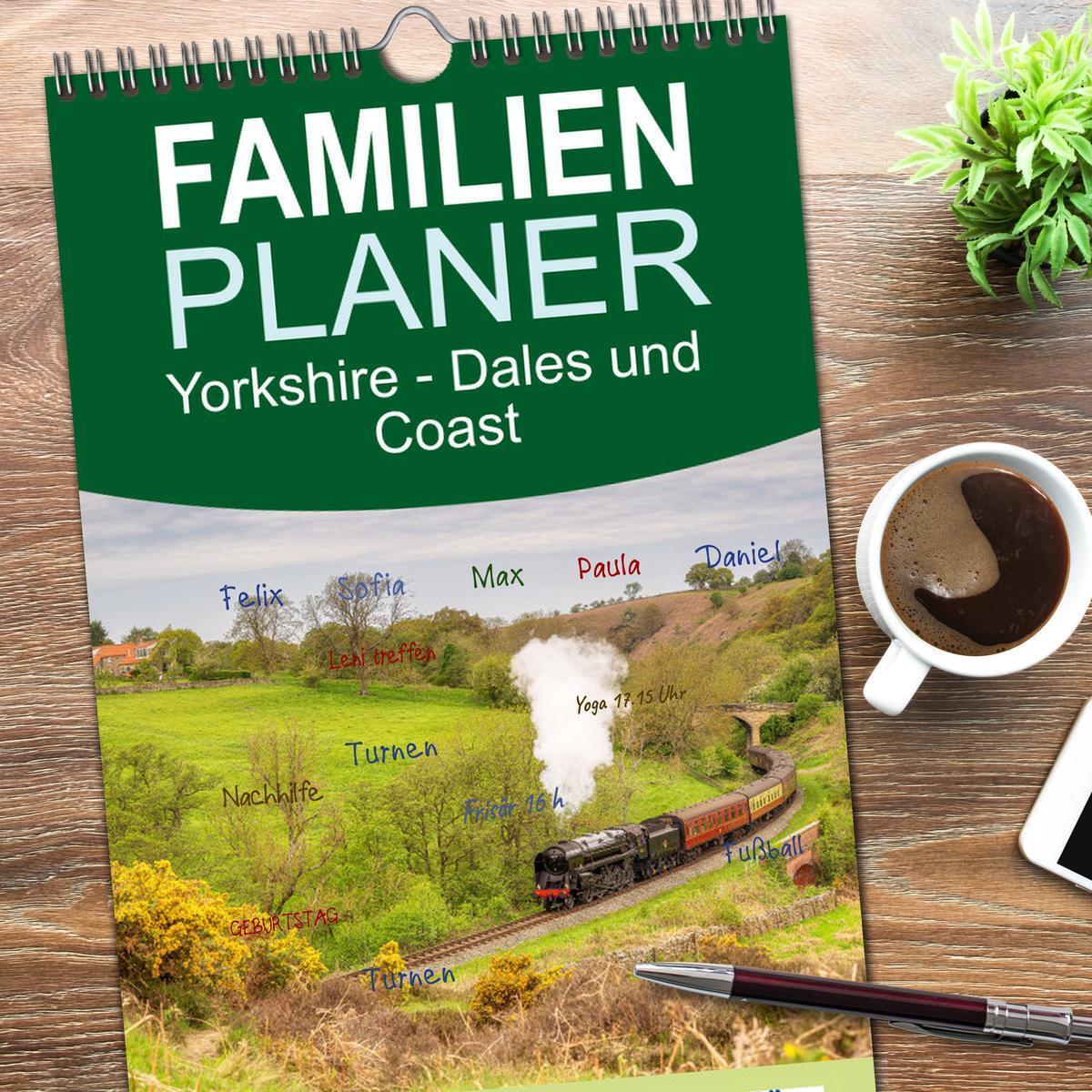 Bild: 9783457091562 | Familienplaner 2025 - Yorkshire - Dales und Coast mit 5 Spalten...