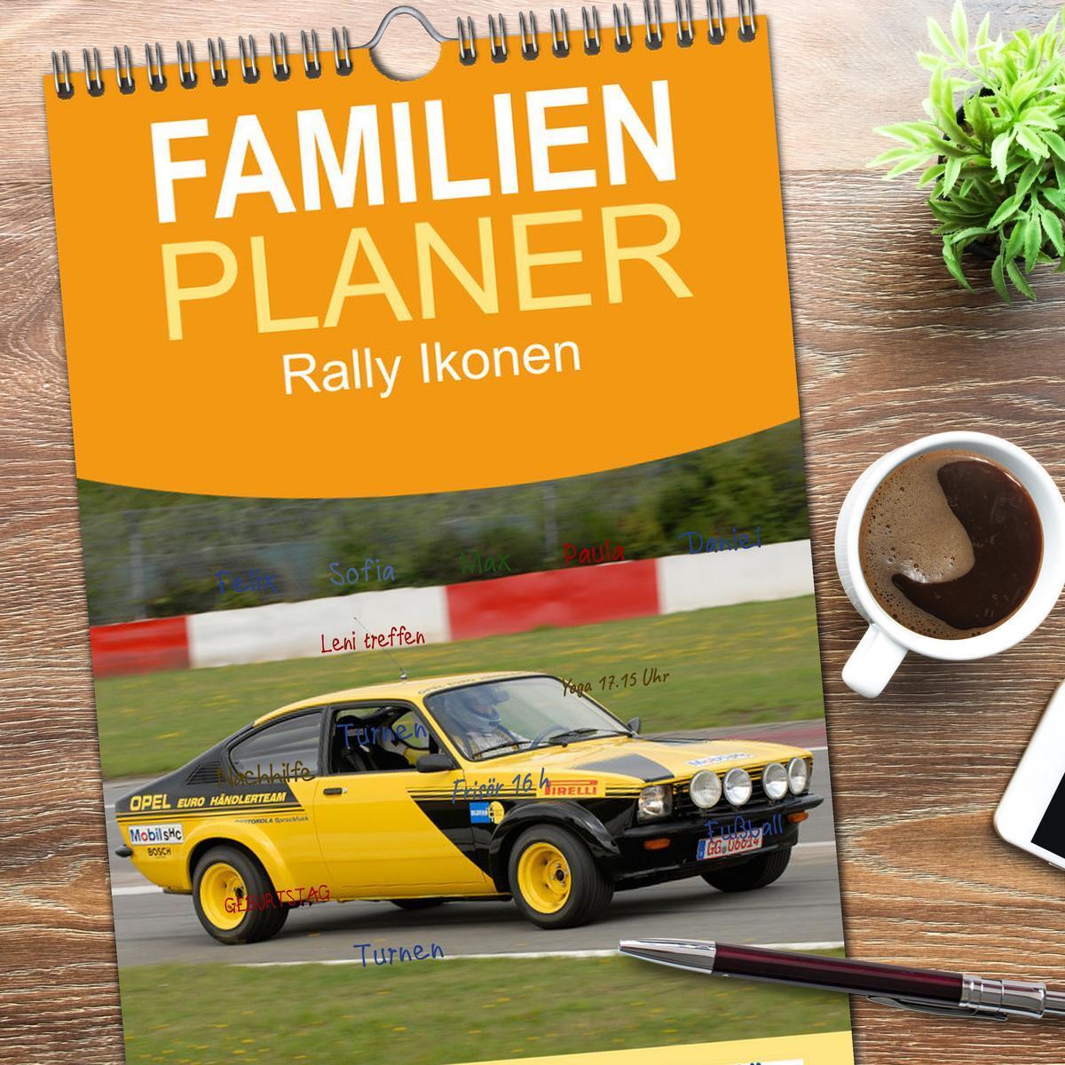 Bild: 9783457221860 | Familienplaner 2025 - Rally Ikonen mit 5 Spalten (Wandkalender, 21...