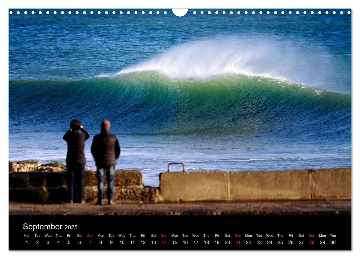 Bild: 9781325953400 | Waves in Cornwall (Wall Calendar 2025 DIN A3 landscape), CALVENDO...