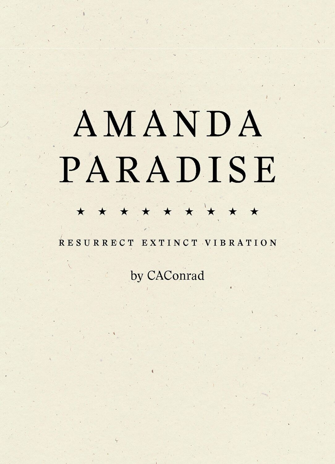 Cover: 9781950268429 | AMANDA PARADISE | Caconrad | Taschenbuch | Kartoniert / Broschiert