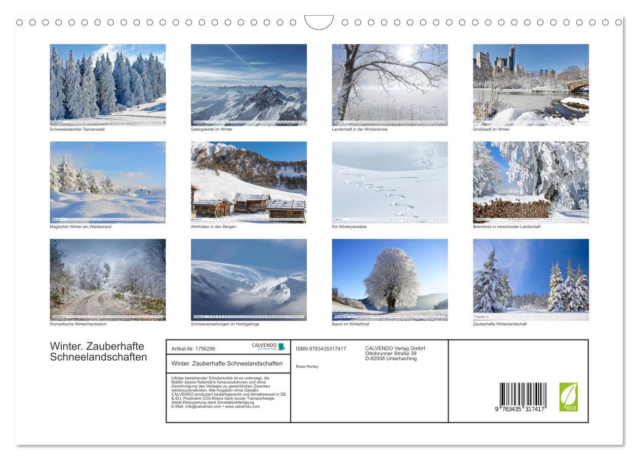 Bild: 9783435317417 | Winter. Zauberhafte Schneelandschaften (Wandkalender 2025 DIN A3...