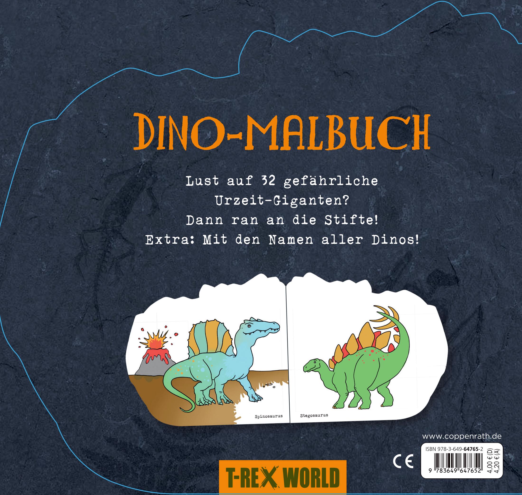 Rückseite: 9783649647652 | Dino-Malbuch | Raimund Frey | Taschenbuch | 32 S. | Deutsch | 2024