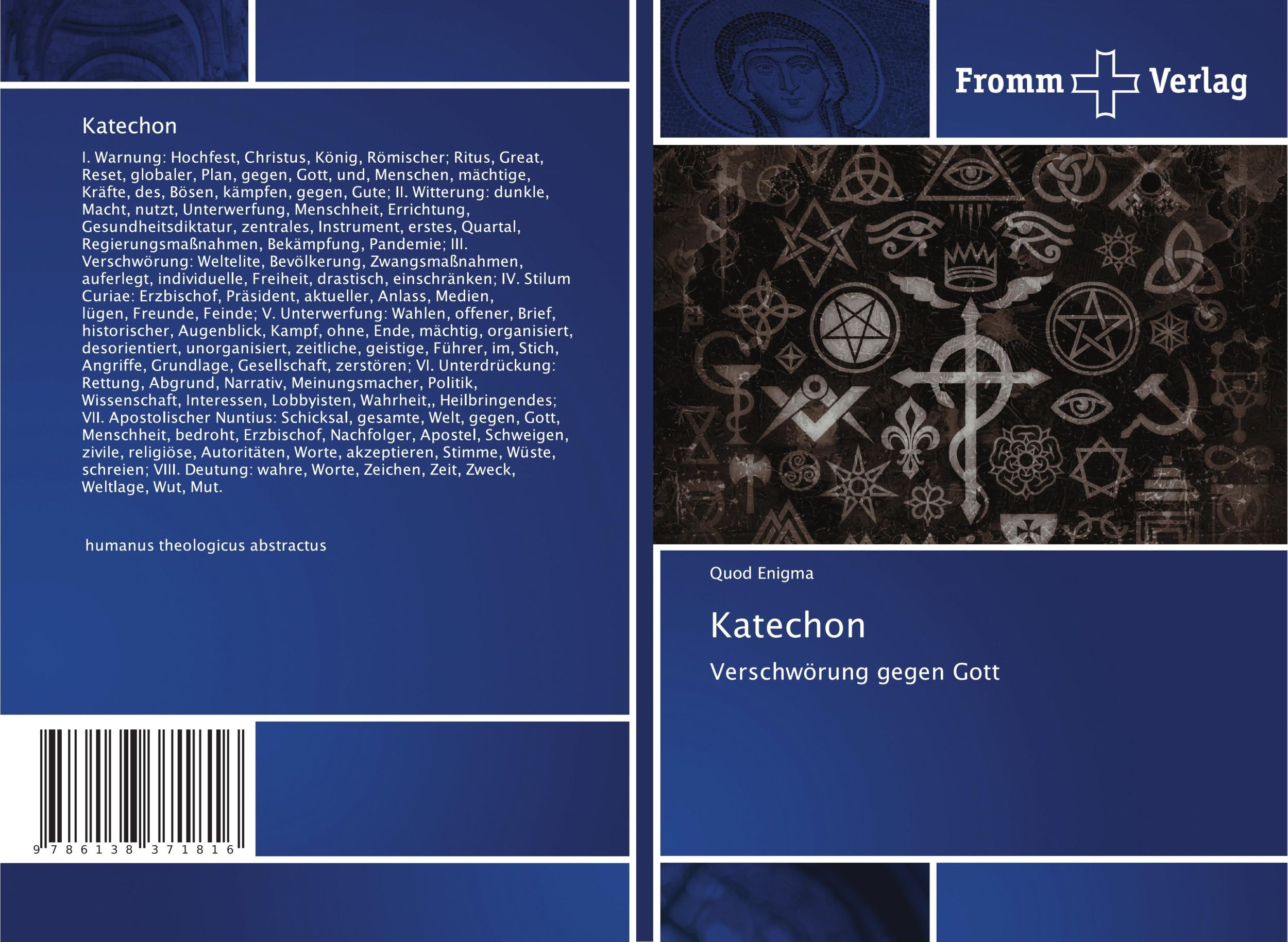 Cover: 9786138371816 | Katechon | Verschwörung gegen Gott | Quod Enigma | Taschenbuch | 72 S.