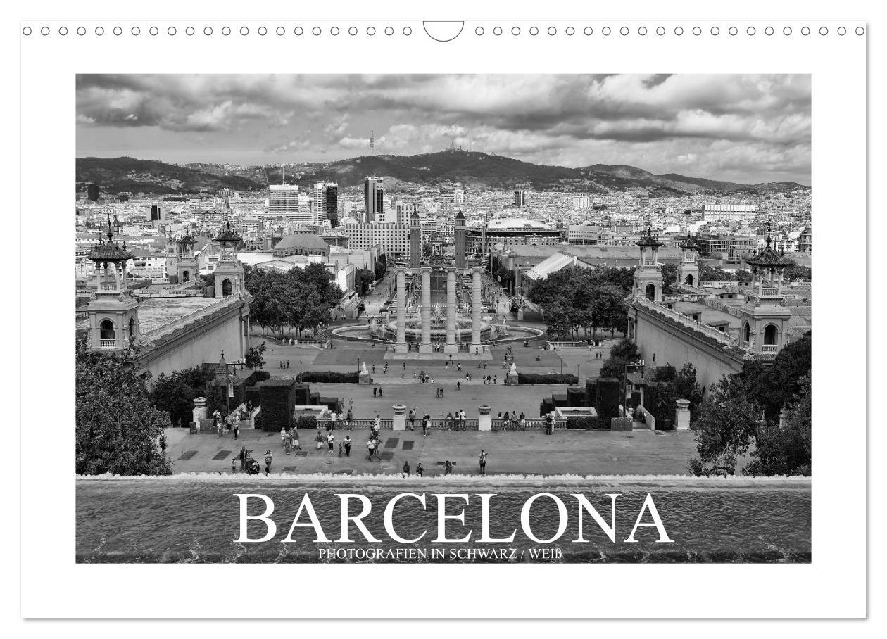 Cover: 9783435681228 | Barcelona Photografien in Schwarz / Weiß (Wandkalender 2025 DIN A3...