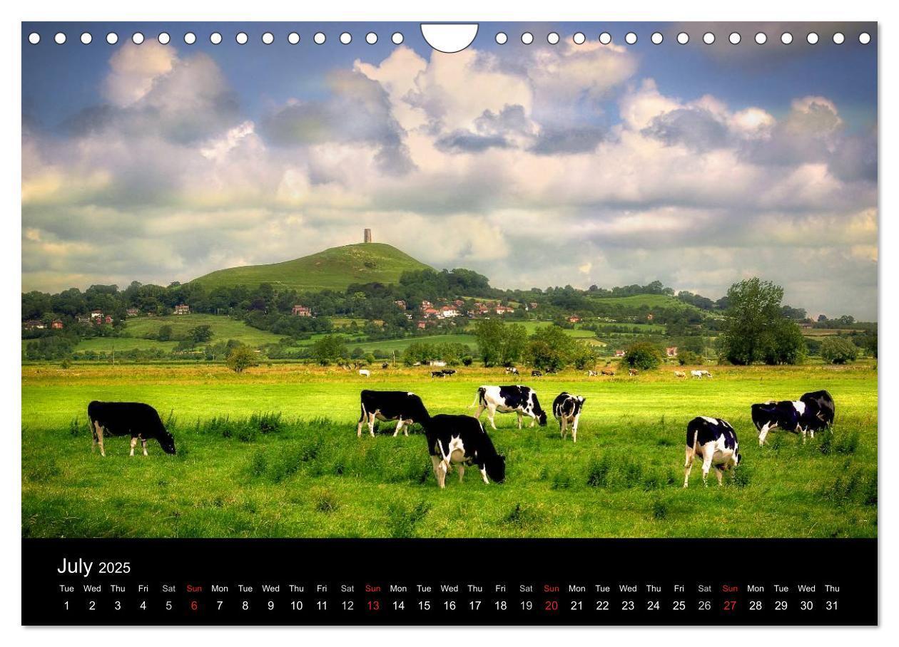 Bild: 9781325956593 | Glastonbury Tor (Wall Calendar 2025 DIN A4 landscape), CALVENDO 12...