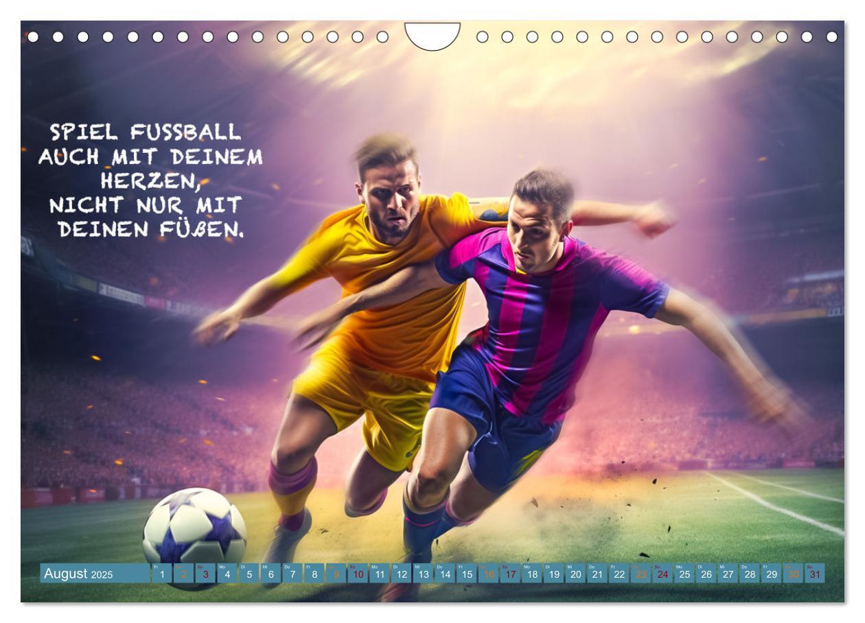 Bild: 9783457160763 | Fußball und tolle Sprüche (Wandkalender 2025 DIN A4 quer), CALVENDO...